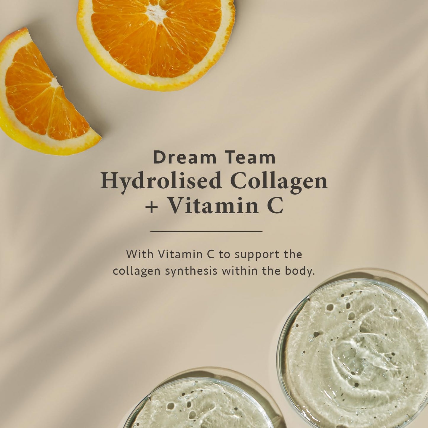 Bovine Collagen Powder 330g - 100% Pure Unflavoured Premium Hydrolysed Collagen with Hyaluronic Acid & Vitamin C - Type 1 & 3 Collagen Peptides for Joints, Muscles, Hair, Skin & Nails - Satin Naturel