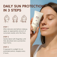 ThamGlow Rice Ultra-Light Sunscreen SPF 50+ PA +++, Rice Face Cream With SPF, Face Sun Cream Lightweight Non Greasy Sunscreen, Invisible UVA/UVB Protection, Hydrating Formula, No White Cast