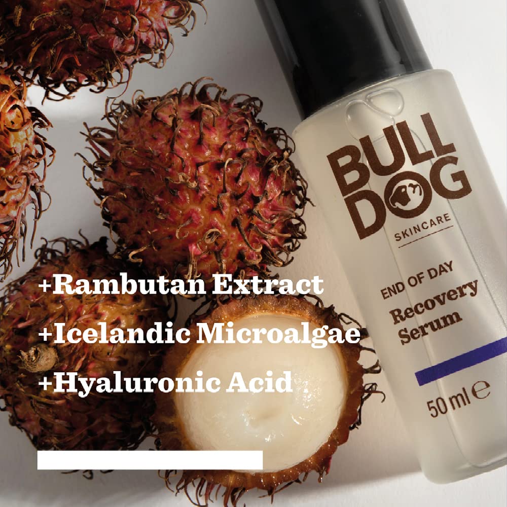 BULLDOG SKINCARE - End Of Day Recovery Serum for Men | Reduce fine lines & Hydrate | 60 ml