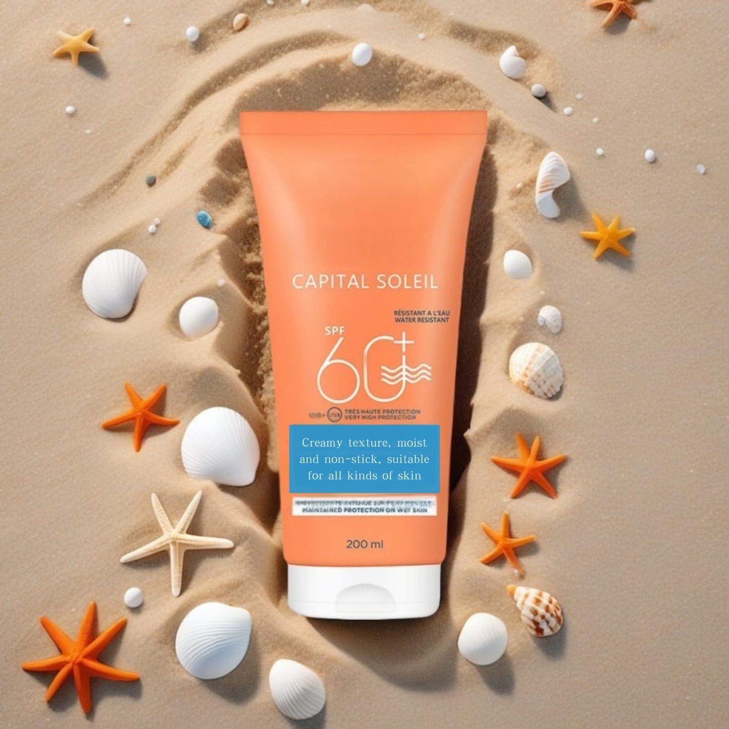 ISBEAUSOLS Sunscreen SPF 60-Face Sun Cream- Face SPF 60-Ski Sun Cream-Waterproof Sun Cream-Tone up Sunscreen-Sun Cream Face- Mountain Sun Cream-Sun Cream for Man and Woman-Once a Day Sun Cream for Face and Body