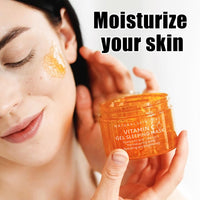 AuraAnge Vitamin C Sleep Overnight Face Mask - 150g Hyaluronic Acid Moisturizing - Shrinks Pores, Hydrates, Luminous Skin Cream