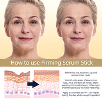 Wormeer Collagen Peptides Firming Serum Stick, Luxurious Skin Tightening Cream for Face & Neck, Anti-Aging Collagen Serum for Face, Neck Firming Cream for Sagging Skin, 30g