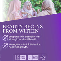 SUNNA SUPPLEMENTS Halal Hair, Skin & Nails Gummies – Biotin, Zinc & multivitamins Gummies for Hair Growth, Strong Nails & Radiant Skin – Gelatin-Free, Vegan Hair Vitamins for Women & Men – 60 Gummies