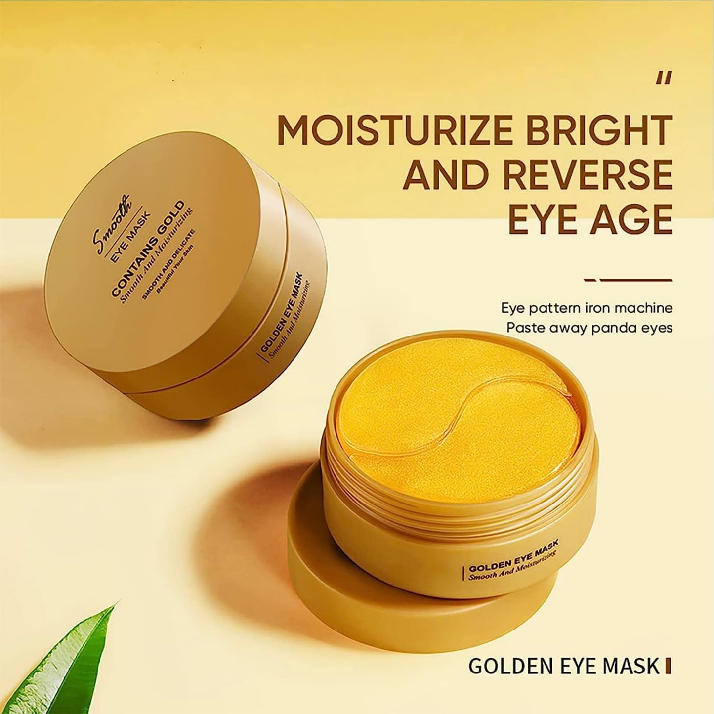 60 Pcs Under Eye Treatment Masks,HOUSN Under Eye Gel Patches for Dark Circles,Collagen Under Eye Mask,Hydrate, Moisturise, Improve Lines and Wrinkles Eye Care Skincare for Puffy Eyes(Gold)