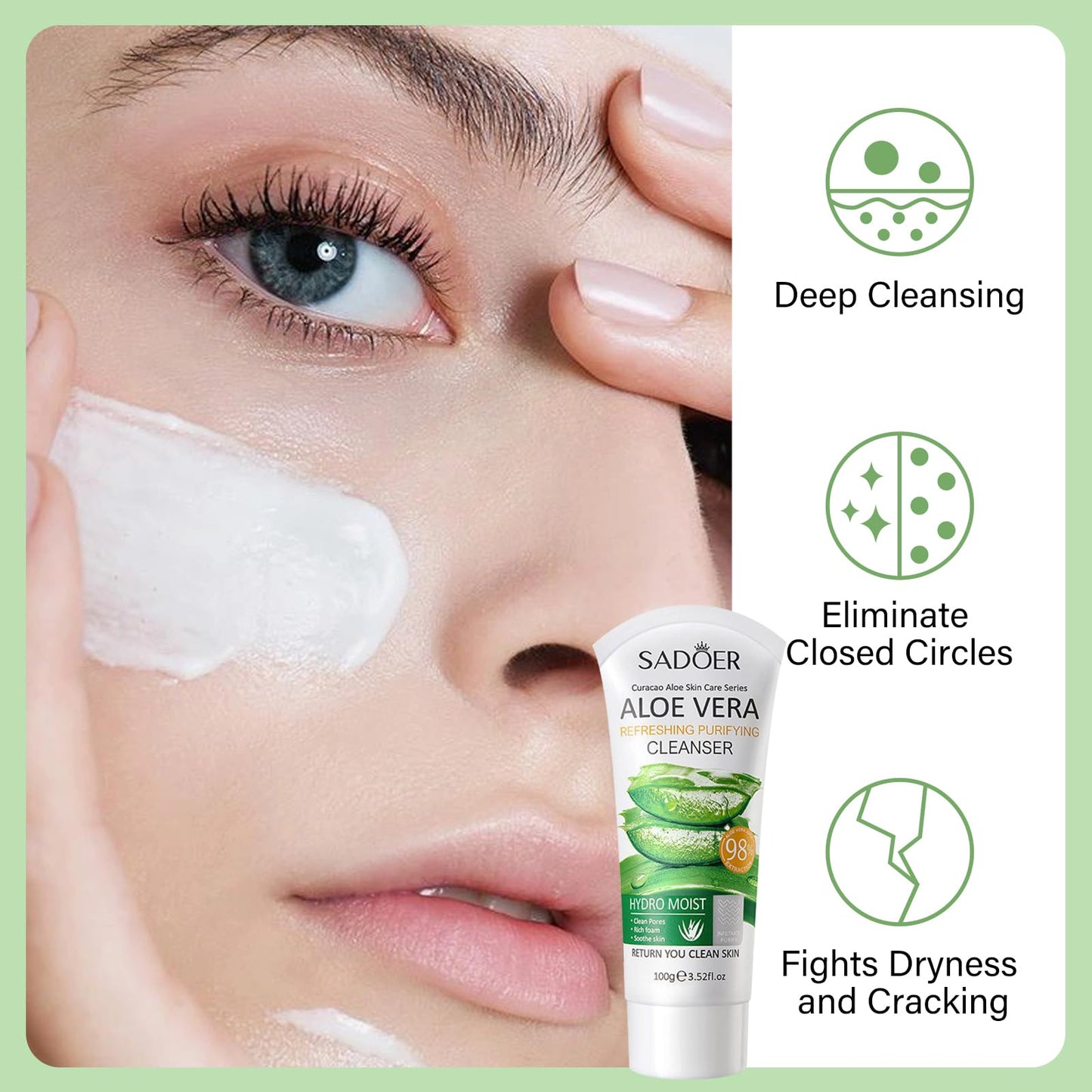 Leogony 10PCS Skin Care Sets for Women, Aloe Vera Gift Set for Teenage Girls, Face Skincare for Teen Girl