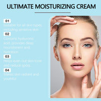 100g Youthful Formula Ul/timate Moisturizing Cream,Face Moisturiser with Collagen,Wrinkle Face Cream for Women,Nourishing Cream with Collagen,Calming Face Moisturizer,Centella Asiatica,Reduce Wrinkles