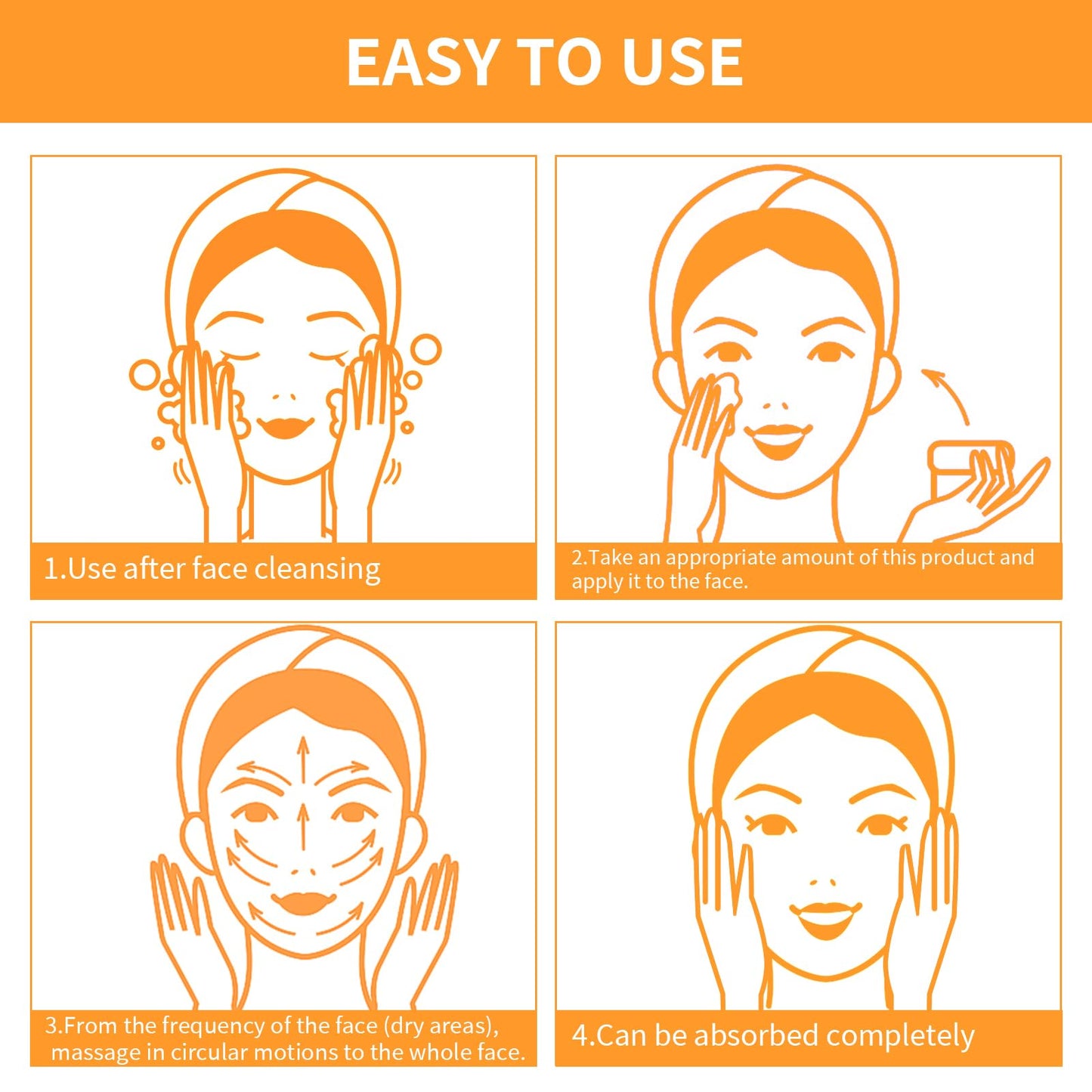 Lustwieta Turmeric Face Cream - Face Moisturiser Cream - Anti Aging & Wrinkle & Dark Spot Remove Face Cream - Skin Brightening Cream for Face Reduces Fine Lines&Skincare