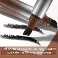 SingHao Brow-Fection Angled Brush Eyebrow Pencil,Natural Shaping Outlining Filling Eyebrow Makeup,Liftique Instant Bro/w Br/ush,Wild Eyebrow Br/ush,Non-Smudged Eye/brow Pen,Eye/brow Stroke Brush(03#Auburn)