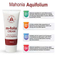 M-Folia M-FOLIA Psoriasis Cream. A Rich, Non-Greasy Skin Cream Specially formulated for Treating Psoriasis, Eczema & Related Dry Skin Conditions