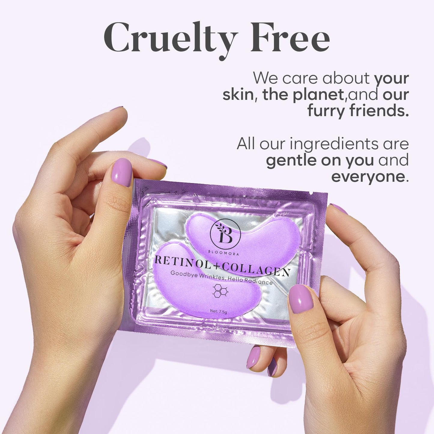 BLOOMORA Retinol & Collagen Under Eye Gel Patches (30 Pairs) | Eye Masks for Puffy Eyes | Under Eye Patches for Dark Circles & Puffiness | Under Eye Mask for Eye Care | Collagen Eye Patches