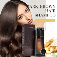 Xinyig Dark Brown Polar Hair Dye Shampoo,Colour Shampoo to Cover Grey Hair,Hair Care Instant Dye Shampoo,Long Lasting Hair Color Shampoo for Grey Hair,Hair Color for Women,Anti Grey Shampoo(Dark Brown)