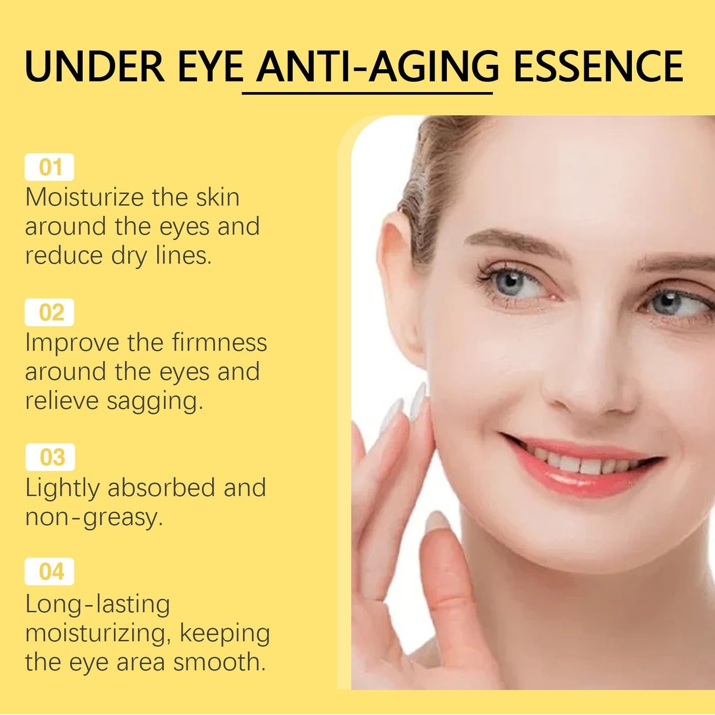 Fankayi Rollerball Castor Oil,Eyelid Lifting Cream,Eye Cream for Dark Circles and Puffy Eyes,Eyes Roller for Dark Circles and Puffiness,Eye Serum for Lines and Wrinkles,A Cure for Darkness