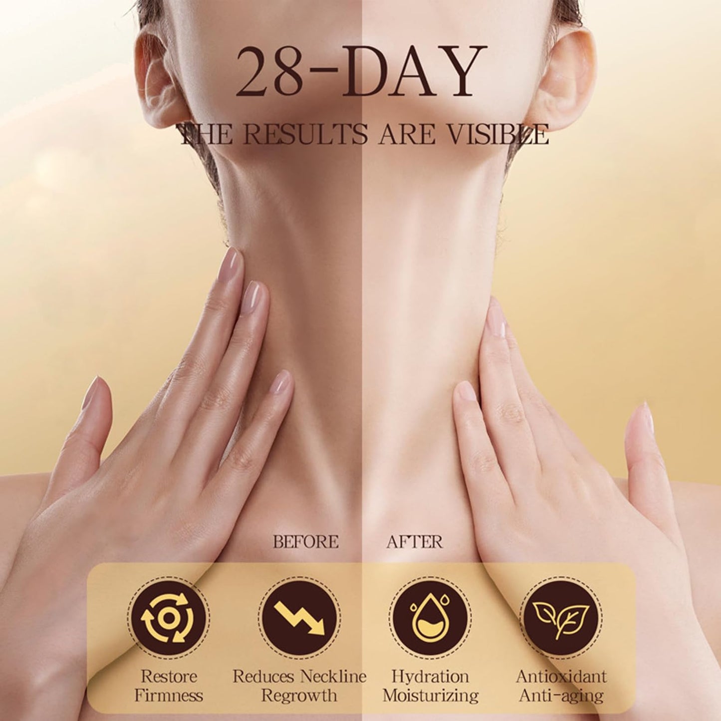 AH-8 Firming Neck Cream,Tighten and Lift Neck Cream for Sagging and Tightening,Hexapeptide Lifting Neckcream with Roller,Reduce Wrinkles Fine Lines And Double Chin,120g