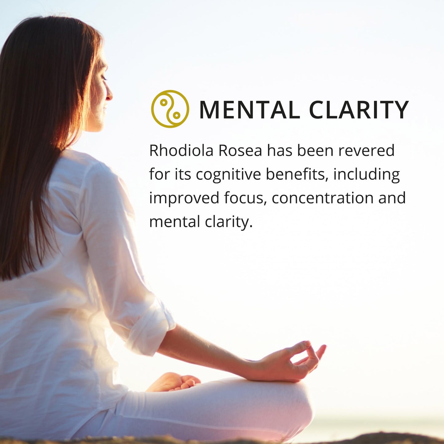 60 Rhodiola Rosea Tablets High Strength | 1,000mg per Serving | Natural Adaptogen for Stress Relief, Clarity & Focus | 1 Month's Supply | Vegan Friendly | 60 Tablets