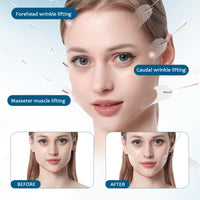 GMHLLES 40 PCS Face Lift Tape Invisible, Neck Tape for Saggy, Instant Neck Lift Tape, Lifting Face Skin with 8 Fixing Ropes for Skin Tightening Makeup Lifting Tools