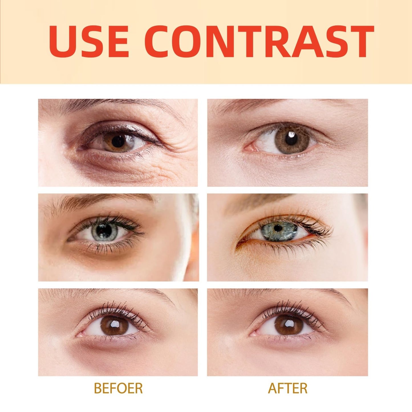 OuXing Eyelift Serum Mango Revitalize Eye Cream,eye cream for dark circles and puffy eyes,Hyaluronic Acid Repair Cream,eye bag crea-m,Wrinkles Eye Creams Oil Essence Firming Crea-m,eye tightening cre-am