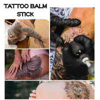 Tattoo Balm Stick, Tattoos Aftercare Cream for Old & New, Colour Enhancing Tattoo Moisturiser, Natural Tattoo Butter for Healing & Hydration, Vegan Tattoo Care Stick, Nourishing & Soothing, 40g