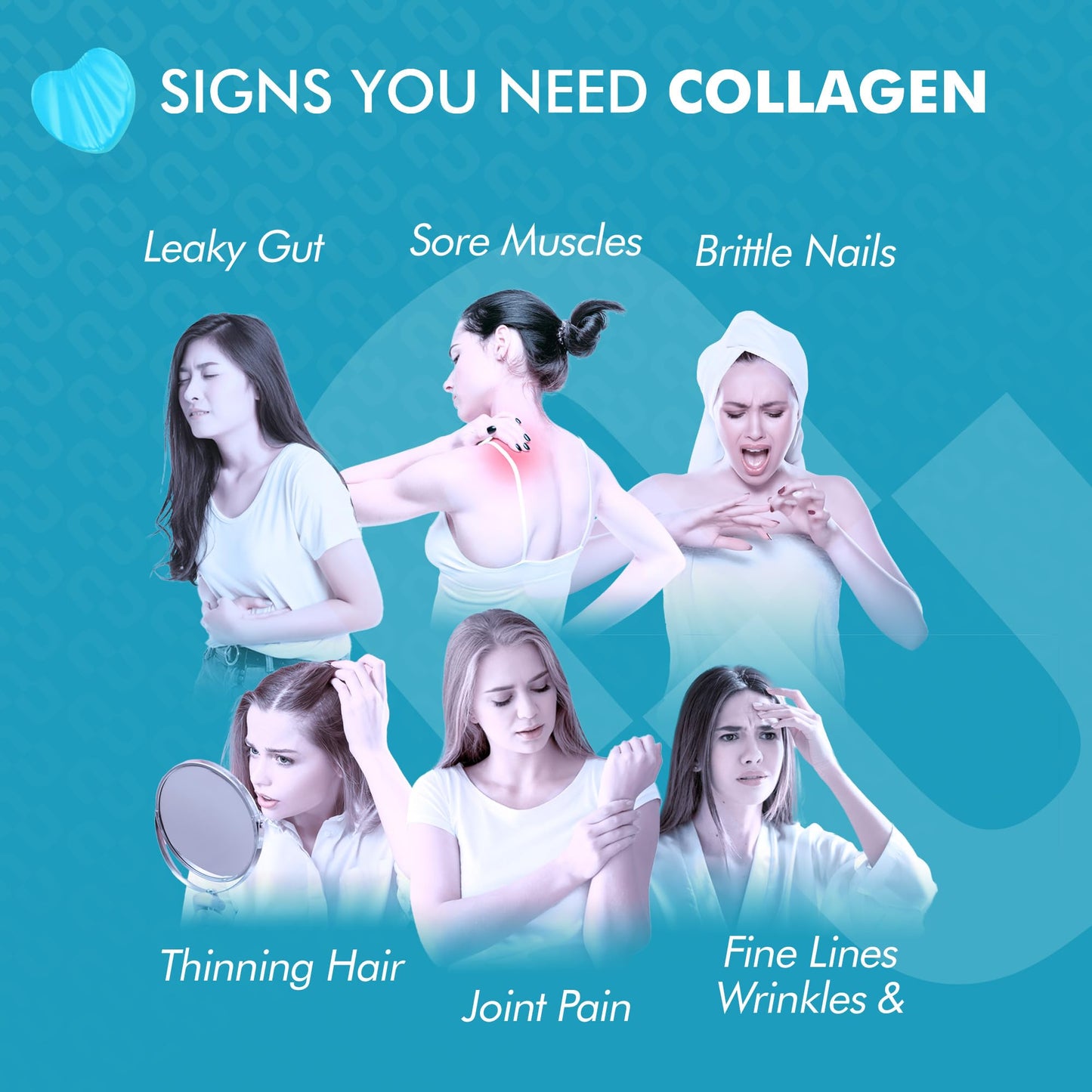 Marine Collagen Gummies - Hydrolysed Collagen Peptides with Biotin, Hyaluronic Acid & Vitamin C - Collagen Supplements for Women and Men - 120 Gummies. Collagen for Skin, Hair & Nails 2 Months Supply