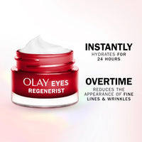 Olay Regenerist Eye Cream, Anti-Wrinkle + Active Firming Skincare Eye Moisturiser with Anti-ageing Niacinamide and Peptides, Renews, Firms and Hydrates, Fragrance Free, 15ml