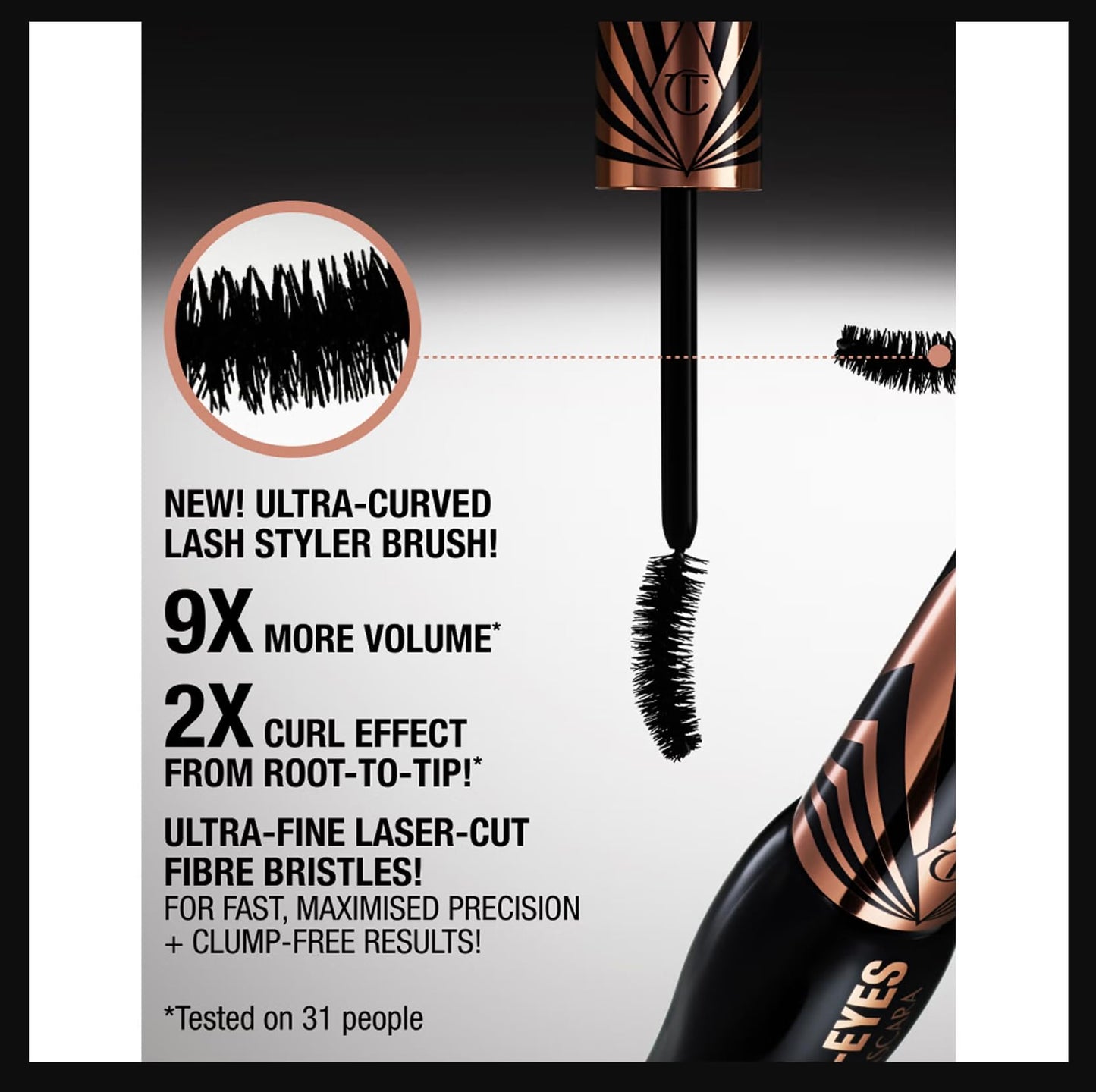 Charlotte Tilbury | Exagger-Eyes Volume Mascara | Exagger-Black | 4ml