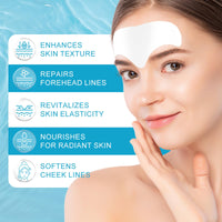 Datival Forehead Wrinkle Patches, Anti Wrinkle Patches with Aloe, Moisturizing Mask Pads, Forehead Lines Age Lines Resistant Wrinkle Remover Strips, Anti Wrinkle Masks Pads for Men and Women,12 PCS