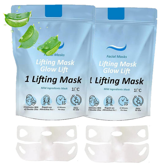 Chinology Double Chin Lifting Mask, 2pcs Chinology Chin Mask, V-line Face Lift Chin Mask, Anti Aging Collagen Face Mask for Double Chin Reducer - Say Goodbye To Your Double Chin Now