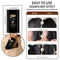 DMQ Temporary Hair Color Stick, 20G Black Hair Dye Comb,Instant Coverage, Quick Styling & Concealing, Portable Dye Comb For Travel Business Trips (Natural Black)