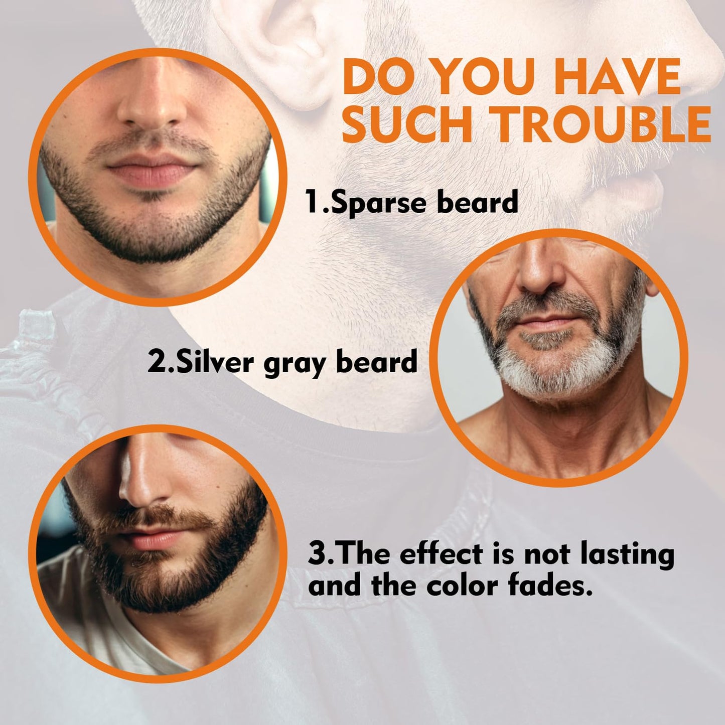 DMQ Beard Pencil Filler,Brown Tattoo Eyebrow Pen with Fork Tip,Waterproof, Long Lasting, Natural Looking,Hair and Beard Filler for Define & Sharpen Hair, Beard & Eyebrow