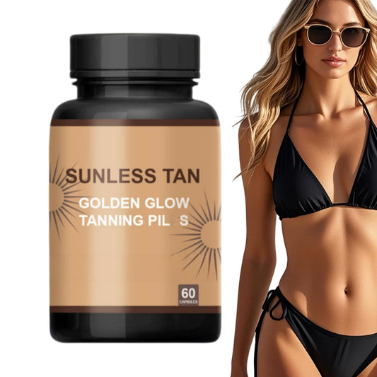 Fankayi Sunless Tanning Pi/Lls,Safe & Long-Lasting Enhances Natural Tan,Promotes Natural Skin Tone,Nourishing and Moisturizing,Tans Without Sun for a Na/tural Glow,for Face & Body,Gradual Tan Moisturiser