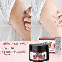 140G Strawberry Legs Treatment, Keratosis Pilaris Cream,Moisturizing Strawberry Skin Treatment for Chicken Skin, Exfoliating Body Cream,Skin Smooth Radiant Skin Care,For All Skin Types