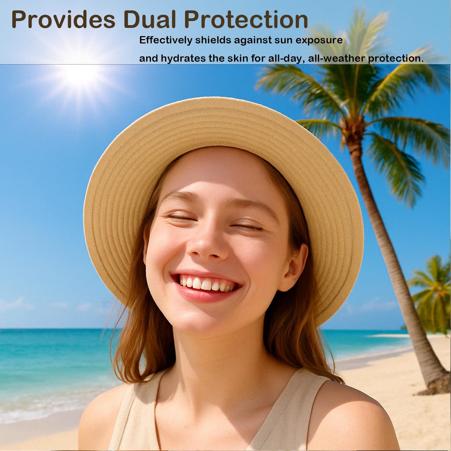 Generic 2 PCS Madagascar Centella Sunscreen SPF 50+ PA++++, Lightweight Hydrating Sun Serum for Face, Broad Spectrum UV Protection, Water-Fit Texture, Soothing & Refreshing, All Skin Types, 50ml