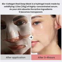 RuverLand Bio Collagen Face Mask 8 PCS, Collagen Real Deep Overnight Masks, Deep Hydration, Reduce Wrinkles, Elasticity Improvement, Night Treatment for Youthful Skin