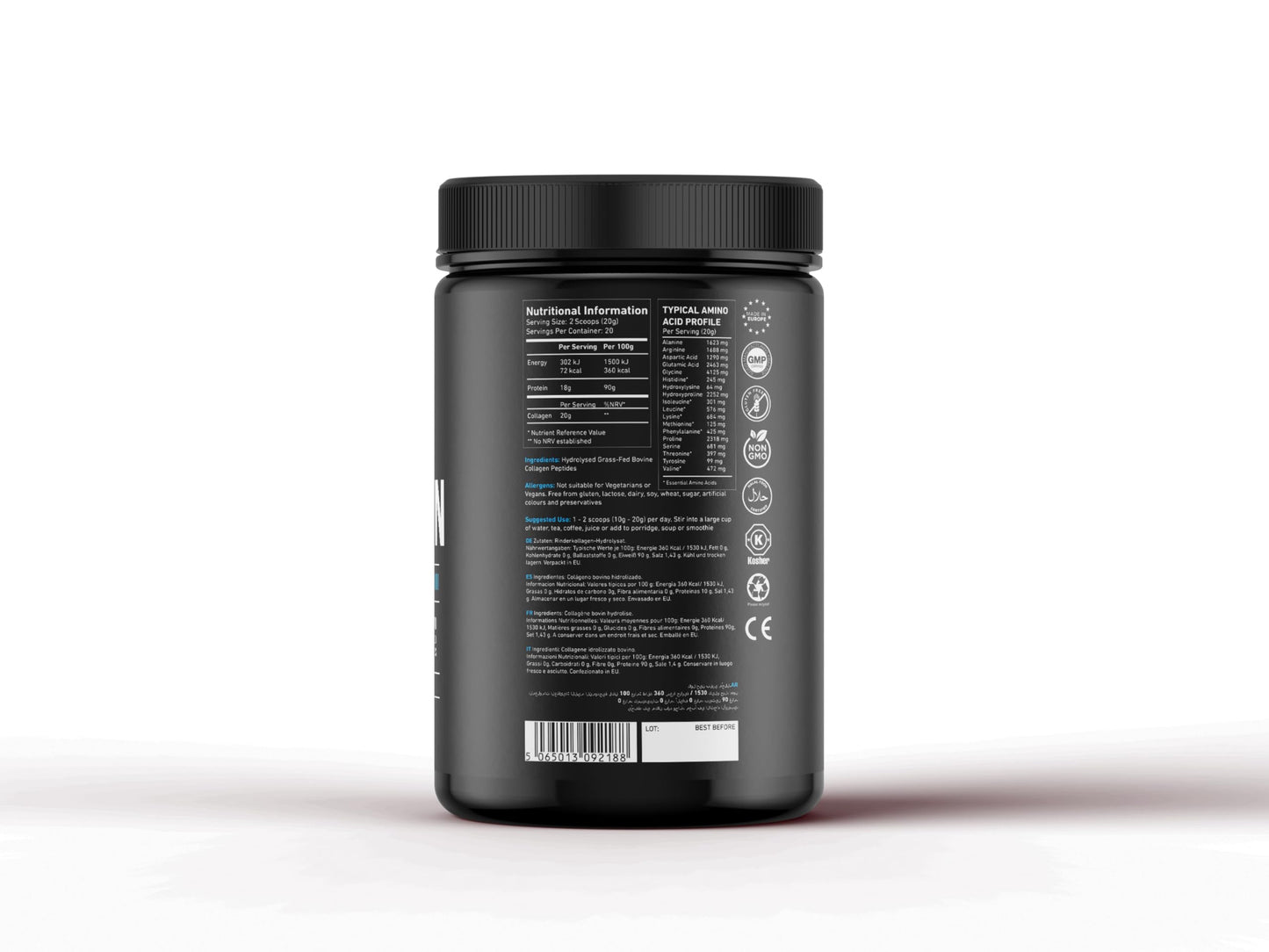Charava Collagen Powder 400 Grams, Premium Bovine Collagen Peptides Powder - High Levels of The 8 Essential Amino Acids, Collagen Supplements, Halal & Kosher, Leading UK Brand