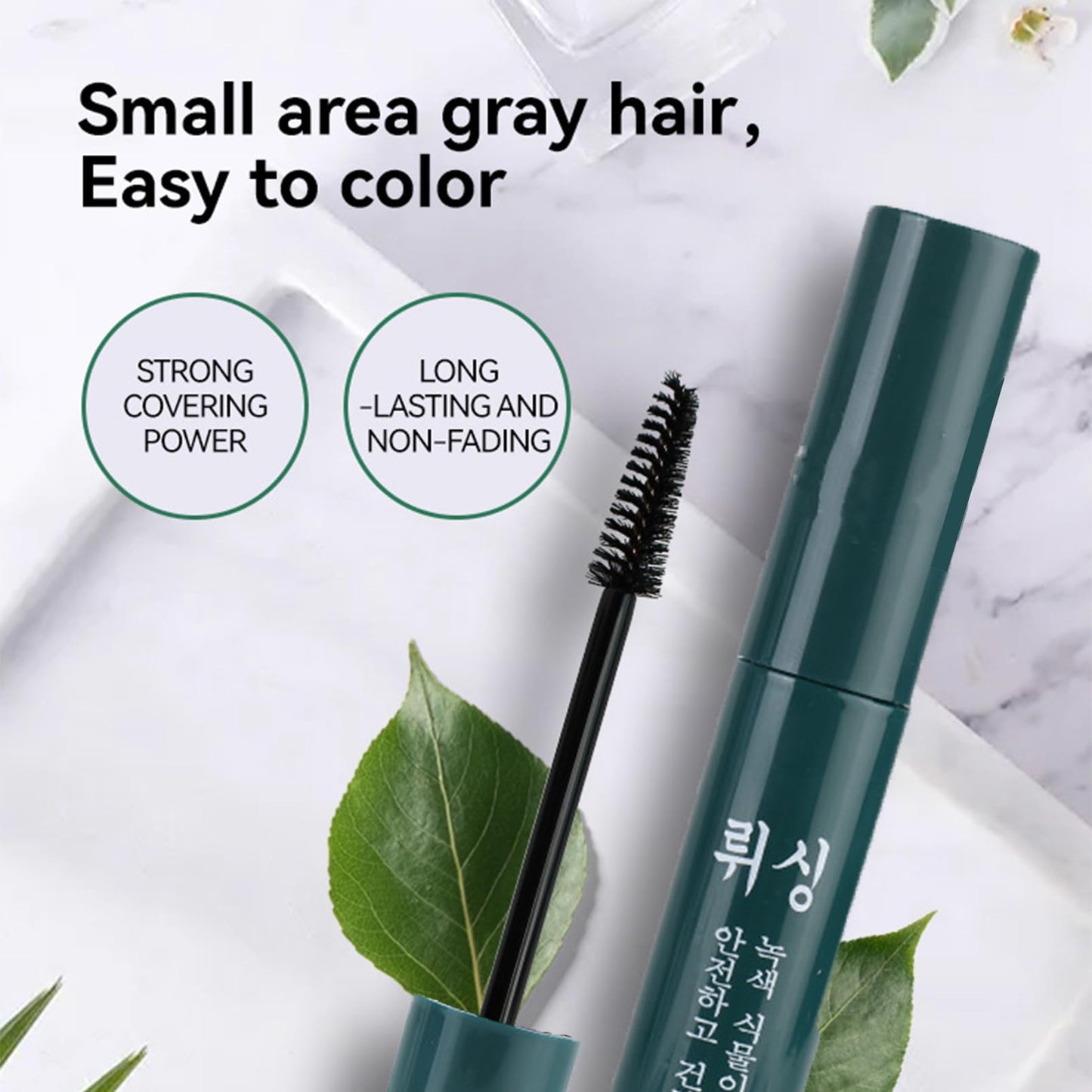 CrownLite Temporary Root Touch Up Dark Brown,Quick Hair Dry Root Cover Up,Hair Mascara Stick for Grey Hair,Water-Resistant Hair Root Colour Touch Up for Women, Semi-Permanent Hair Concealer Cover Gray Stick