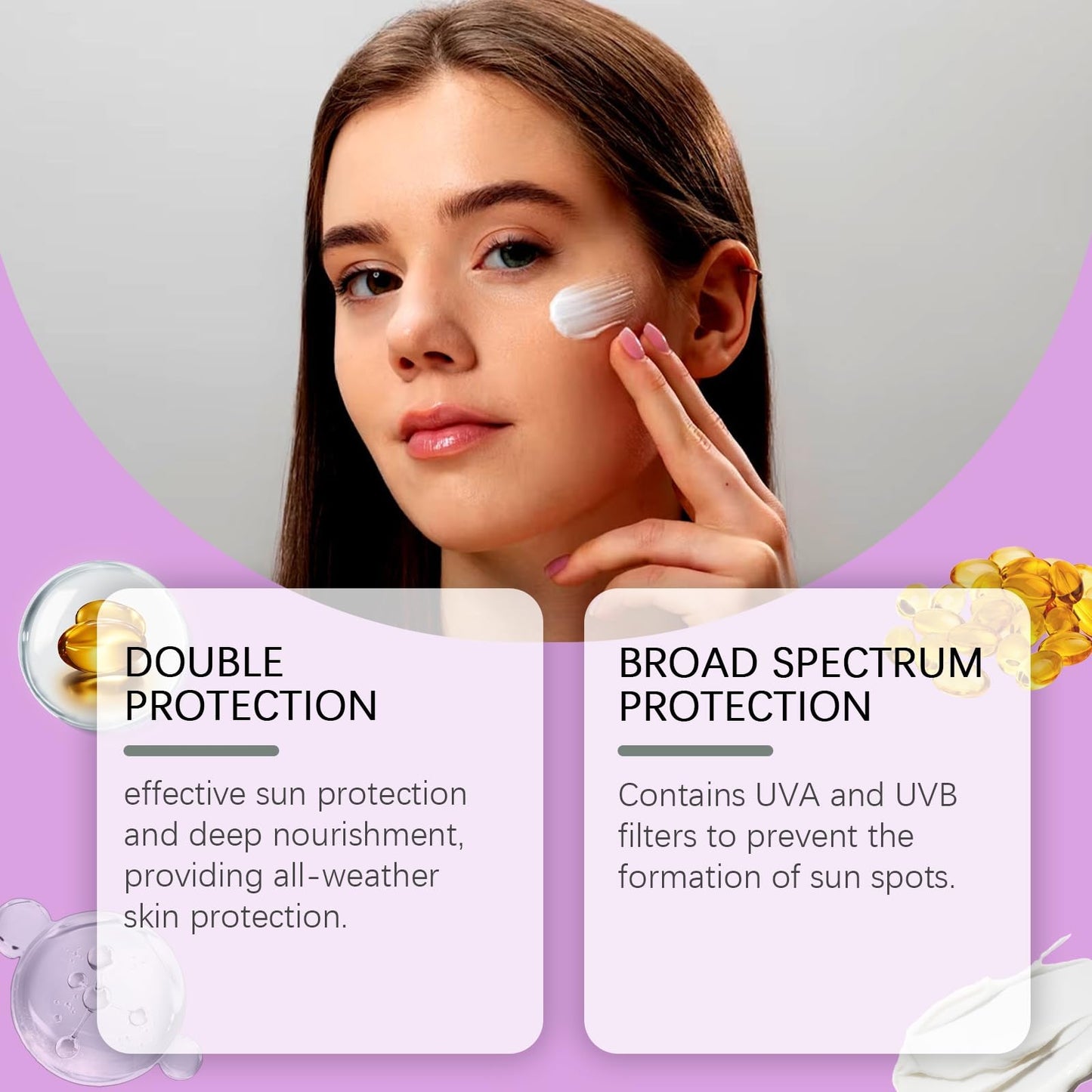 80ML Sunscreen SPF 100+,Sun Cream SP/F 100 PA+++,100 SPF Su/nscreen,Face Sunscr/een Factor 100,Waterproof Moisturiser with S/pf 100,Ultra Light UV Protetion Face Sunscre/en,Face&Body Sunblock