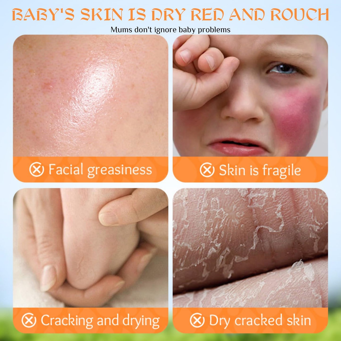 ISBEAUSOLS Baby Calendula Cream - Baby Moisturiser - Baby Cream Anti Cracking - Baby Lotion With 95% Calendula Extract & Vitamin E Soothing Skin - Baby Face Cream Gentle Protection Face&Body 50g
