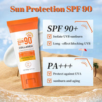 Cureluxe All Day Sun Protection SPF 90 for Face & Body – Non Greasy Formula, Waterproof & Sweat-Resistant, Once Daily Application, Facial Moisturiser, Travel-Friendly Size, SPF 90 Defence for Sensitive Skin