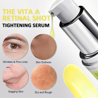Shefave The Vita A Retinol Shot Tightening Serum, Retinal Shot Tightening Booster, Retinol Serum For Face, Dark Spot Remover For Face | Pore Minimizer, Anti-Aging & Wrinkles | Firmer & Smooth Skin, 30ml