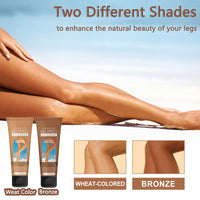 AmiCera Leg Makeup, Instant False Tan Cream, Tinted Moisturiser Body Concealer, Tattoo Cover Up Makeup, Self Tanning Lotion, Body Coverage Perfector for Vein Scar, Natural Tan Glow, Bronze 100g