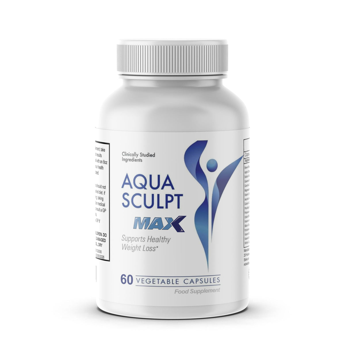 FItness Hero Supplements Aqua Sculpt Max - All Natural/Weight Management Support - 60 Capsules - Vegan/New & Sealed