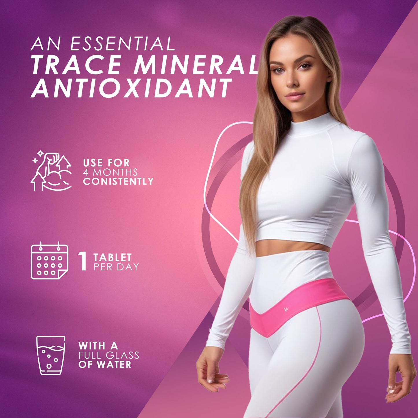 AMBROSIAL Ambrosial Selenium Supplements - 120 Tablets, 200 mcg L-Selenomethionine, Gluten Free, Vegan Hair, Skin and Nail Vitamins with Trace Minerals for Healthy Immune System, Supplement for Men & Women