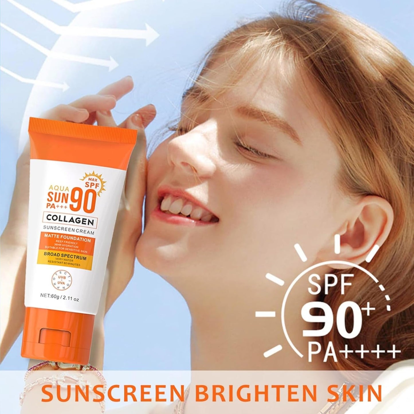 Face Sunscreen SPF 90+,SPF 90 Suncream,Face Cream with SPF90,Tinted Sunscreen for F/ace,Soothing Sun Cream SPF90,Body S/unscreen,Factor 90 Sun C/ream,SPF F/ace Moisturiser,Korean Su/nscreen