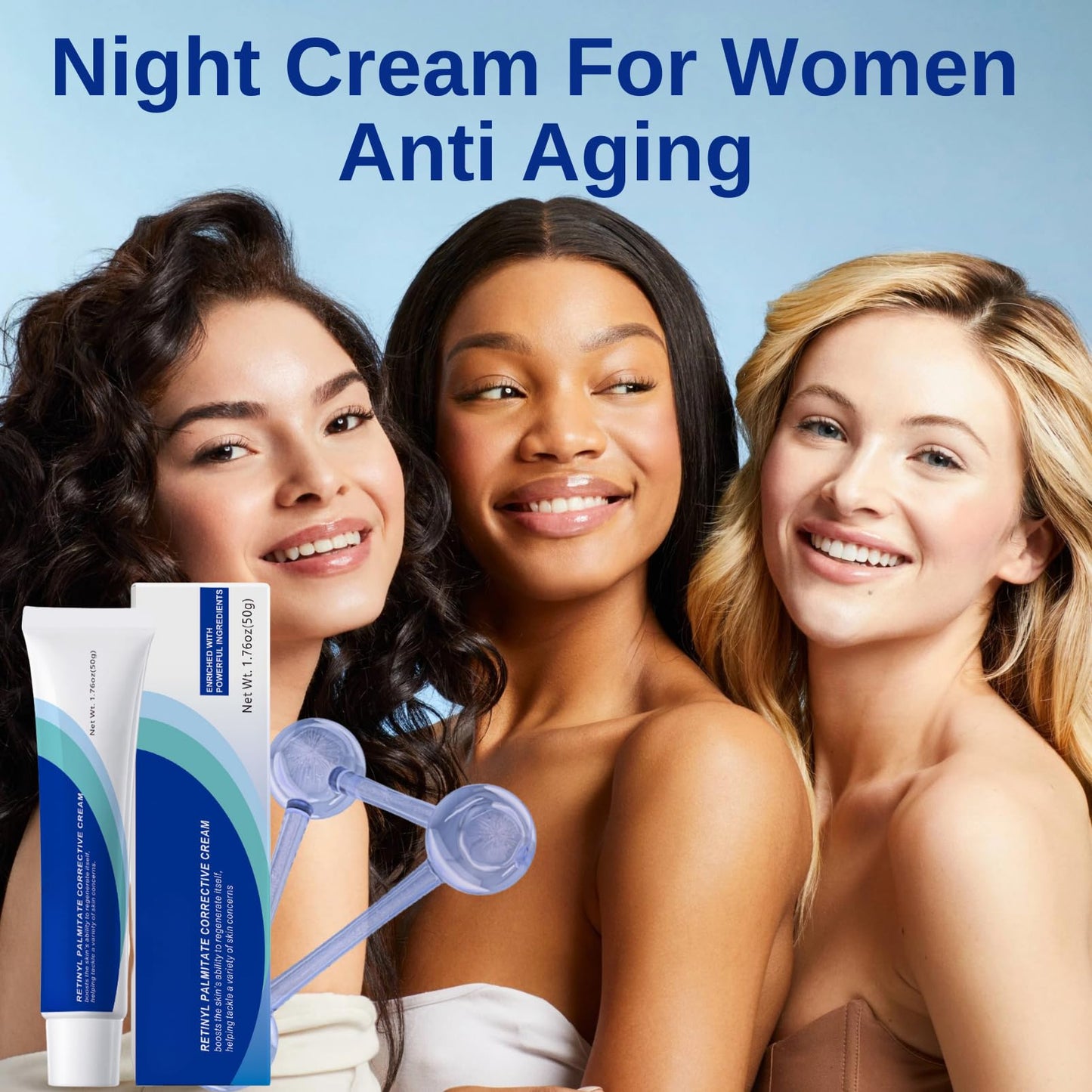 ISBEAUSOLS Vitamin A Retinol Cream - Face Cream For Women - Retinol Anti-Ageing Night Cream - Night Cream for Firmness, Hydration and Anti-Aging Benefits - Night Cream For Women Anti Aging 50 G