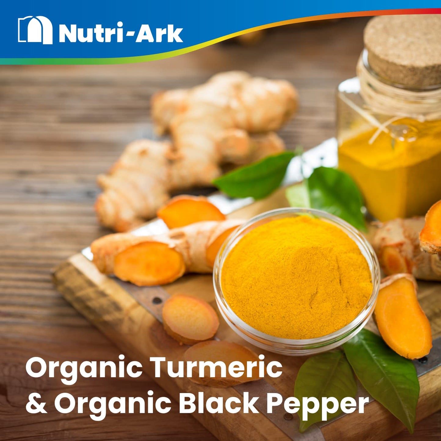 Nutri-Ark Organic Turmeric and Black Pepper Capsules High Strength | Each Capsule Contains 700mg of Turmeric Powder and 10mg of Black Pepper