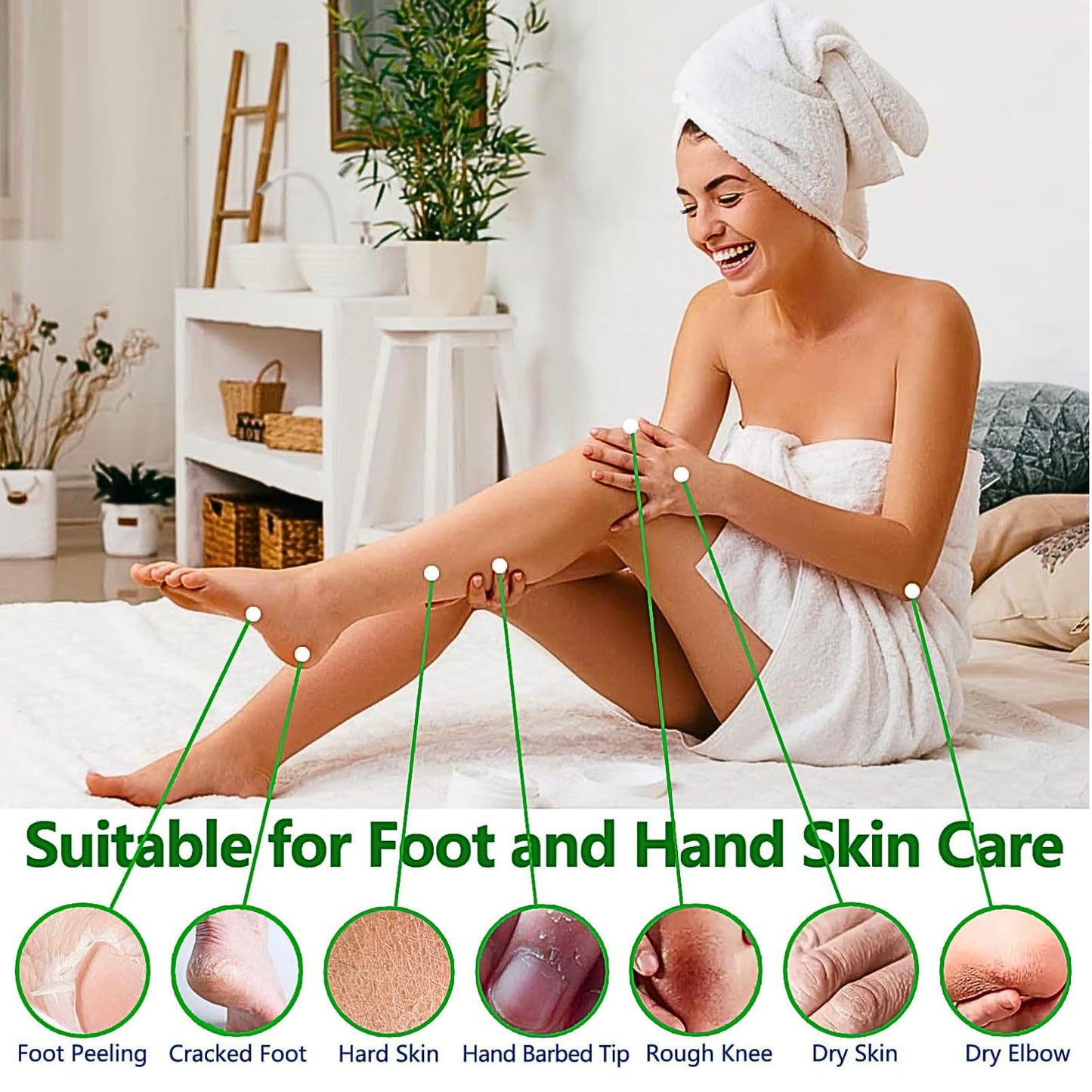 MrCuvaryas Tea Tree Oil Foot Cream for Cracked Heels and Dry Skin, Urea Cream 40 Percent for Feet, Tea Tree cream Feet Care, Cracked Heel Repair cream for feet and Hand, Foot Moisturise Softens Exfoliates