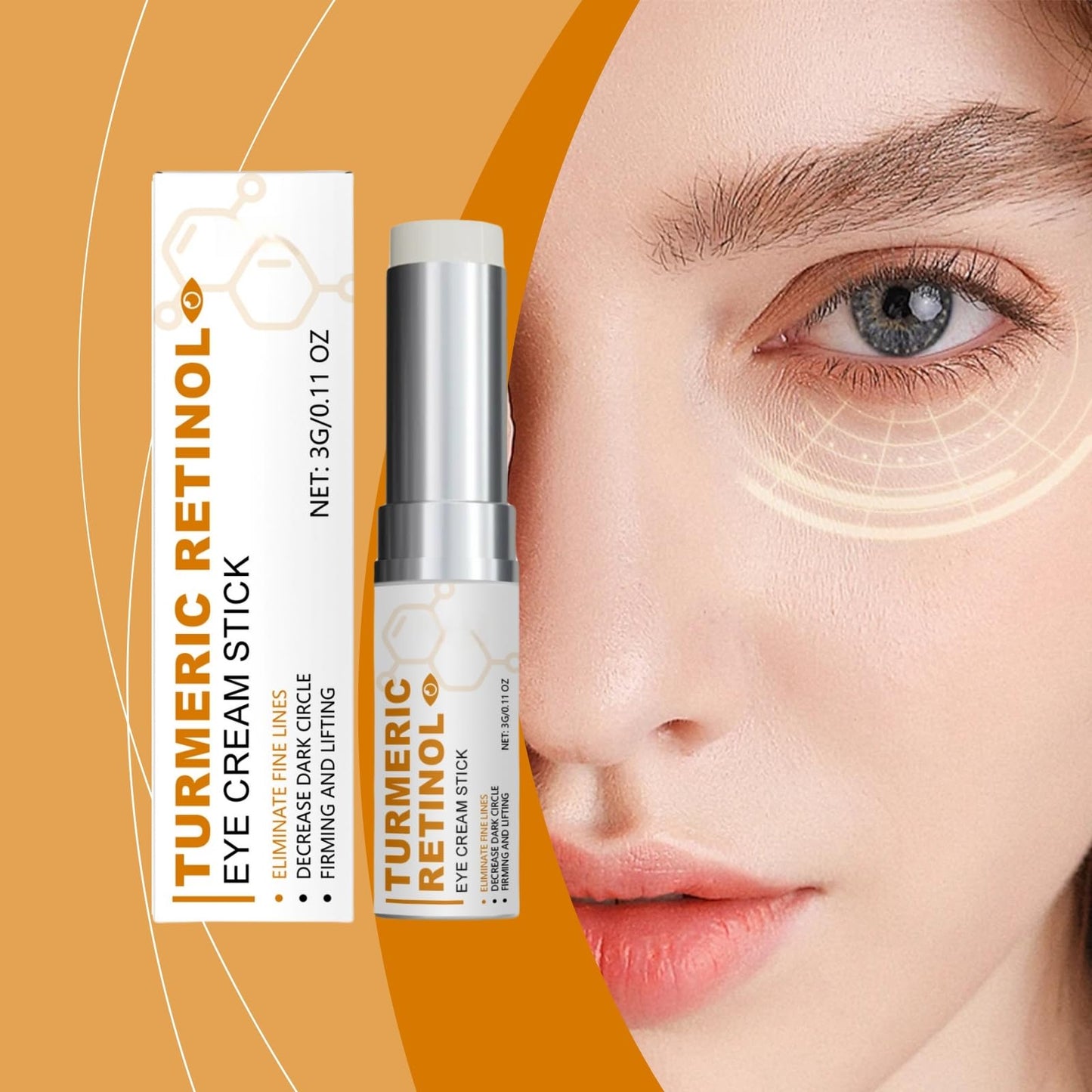 2PCS Lumibalm for Under Eye Bags & Puffiness,Stick for Dark Circles,Lumibalm Erases E/ye Bags,Turmeric Retinol E/ye Cream Stick,Lumibal/m Stic/k,Hydrating Eye Balm Sti/ck,Lumib/alm Ey/e Serum