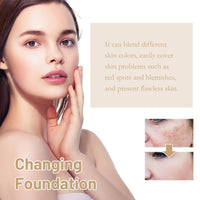 Xinyig 2 In 1 Luxury Anti-Wrinkle Foundation Stick,Makeup Multi-Use Full Coverage Concealer Stic/k,Eraser Foundation Sti/ck With Brush,Cream Foundation With Built-In Brush,Contour S/tick Foundation Sti/ck#2