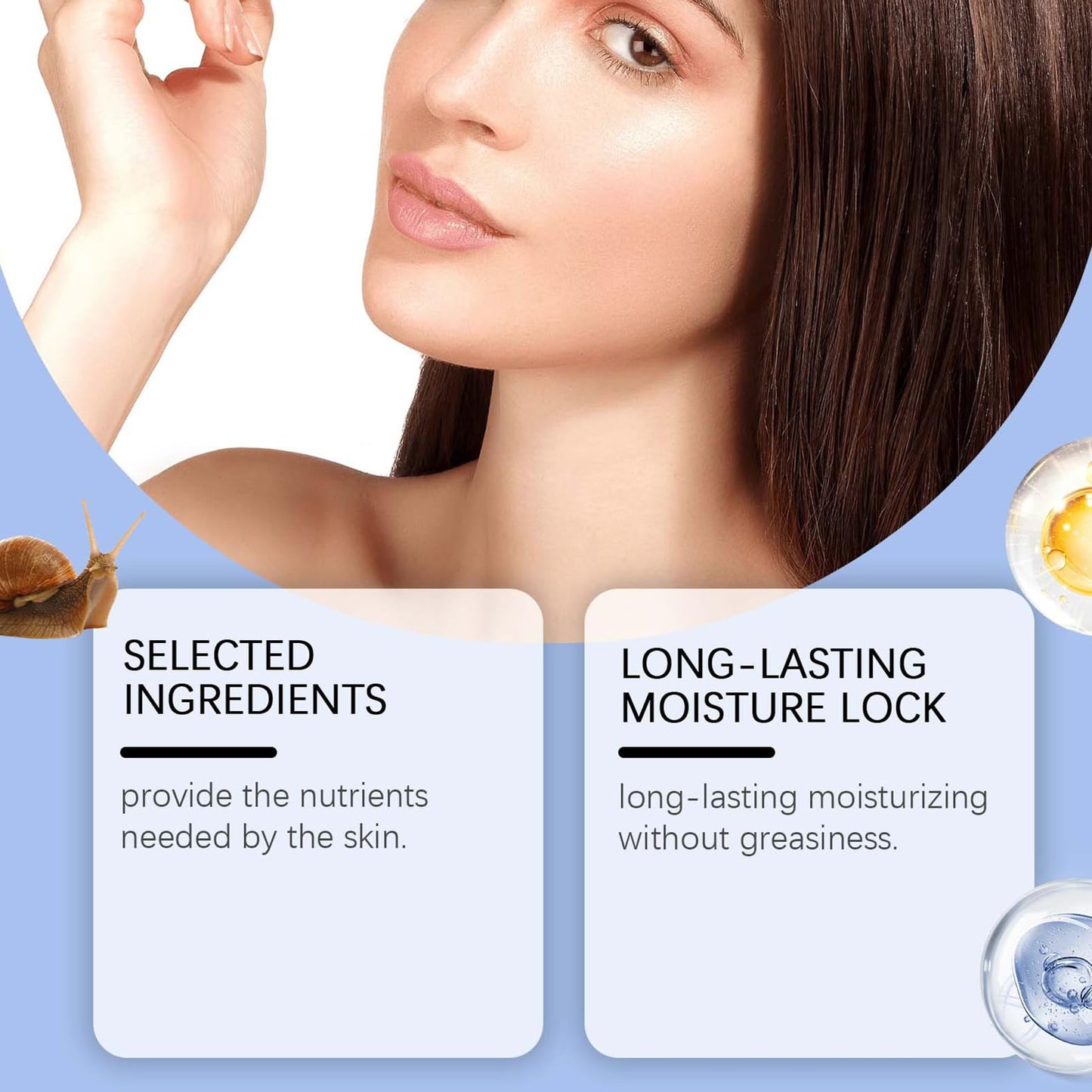 Snail Mucin Essence- Face Serum for Women with Collagen & Niacinamide - 24H Hydrating Serums for Face & Neck - Niacinamide Serum for Fades Dark Spots & Fine Lines - Vegan, Sensitive Skin-Friendly