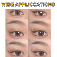 Xunzhi Eyeliner Pencil Waterproof,Plum Eyeliner Waterproof,Dark Brown Waterproo/f Eyel/iner Penci/l,24H Waterproo/f Eyeline/r Duo Sharpenable Eye Penci/l,Long-Lasting No Smudging Fading Smooth,Graphite