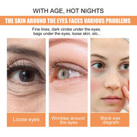 QUIWEN Turmeric Eye Cream, Turmeric Under Eye Cream, Eye Bags Remover, Anti Wrinkle Eye Cream, Firming Eye Cream, For Puffy Eyes, Moisturizes Eye Area